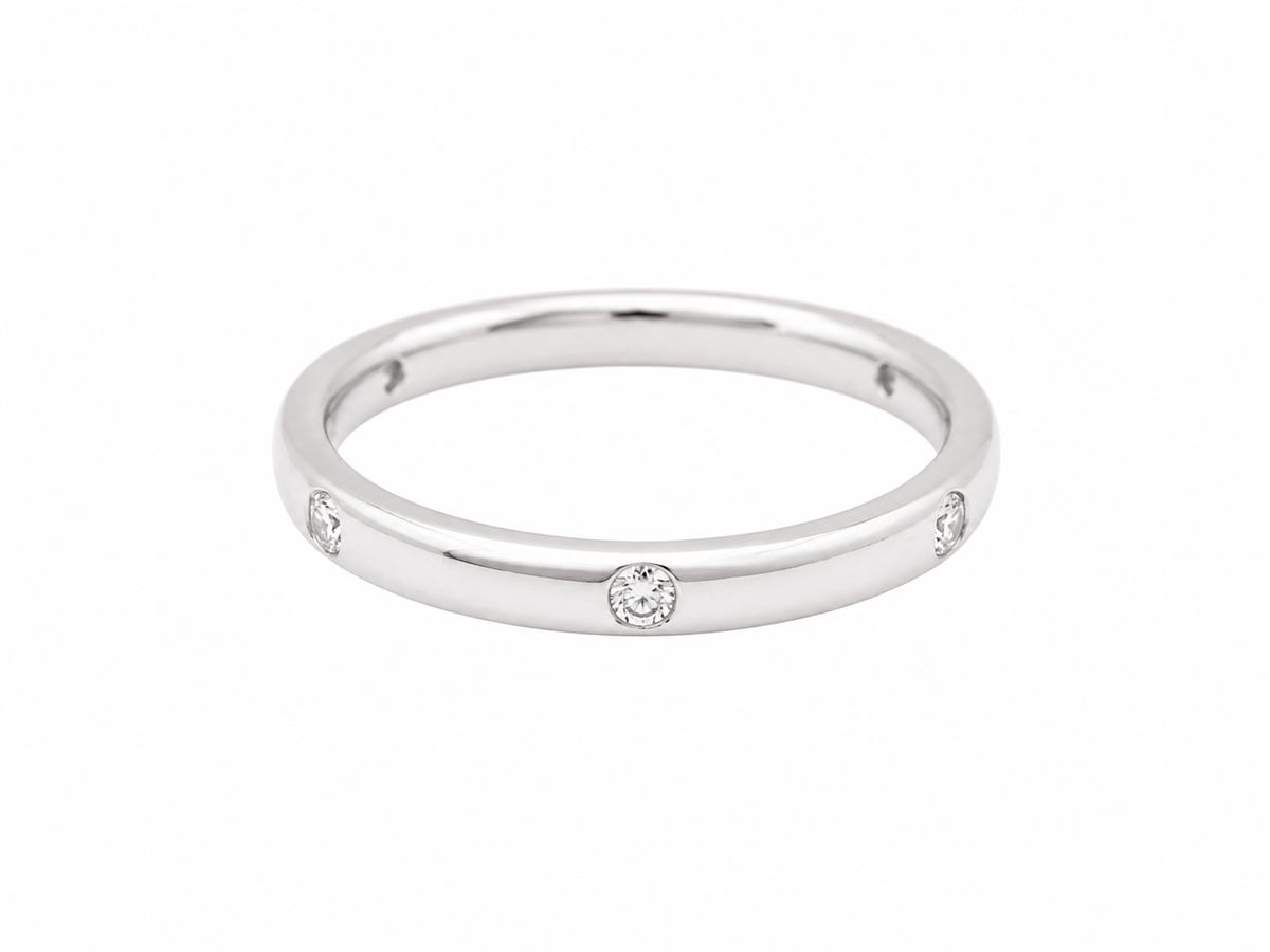 Alliance Pomellato Lucciole en or blanc 18 carats et diamants 0,13 ct