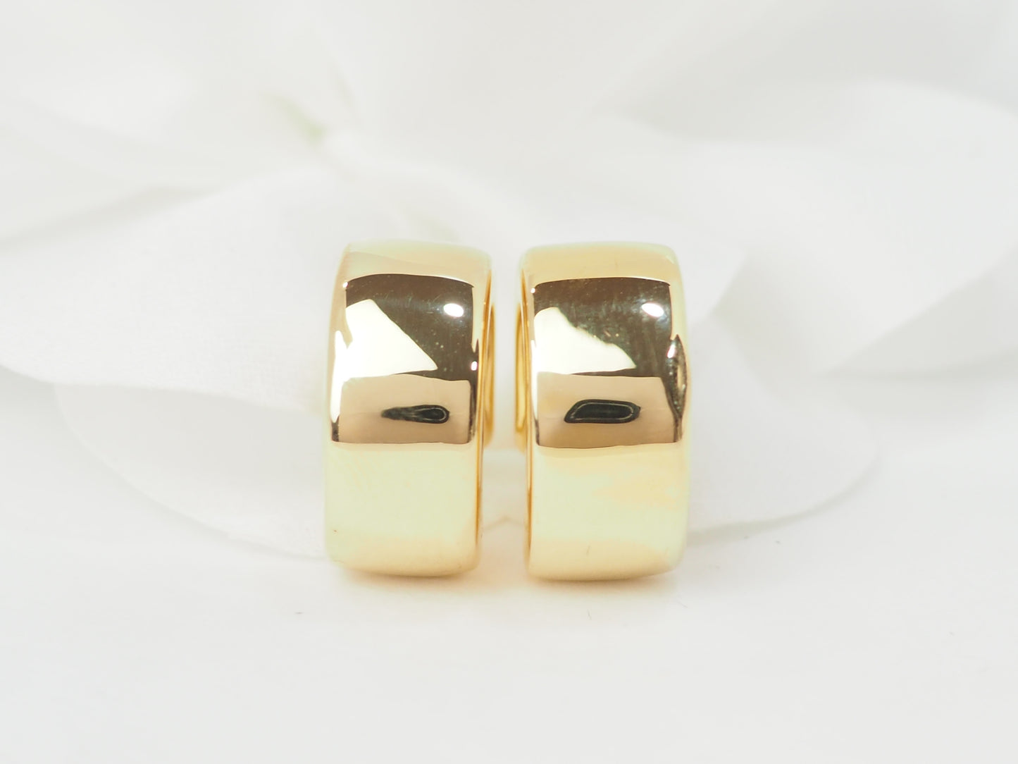 Boucles d'oreilles créoles en or jaune