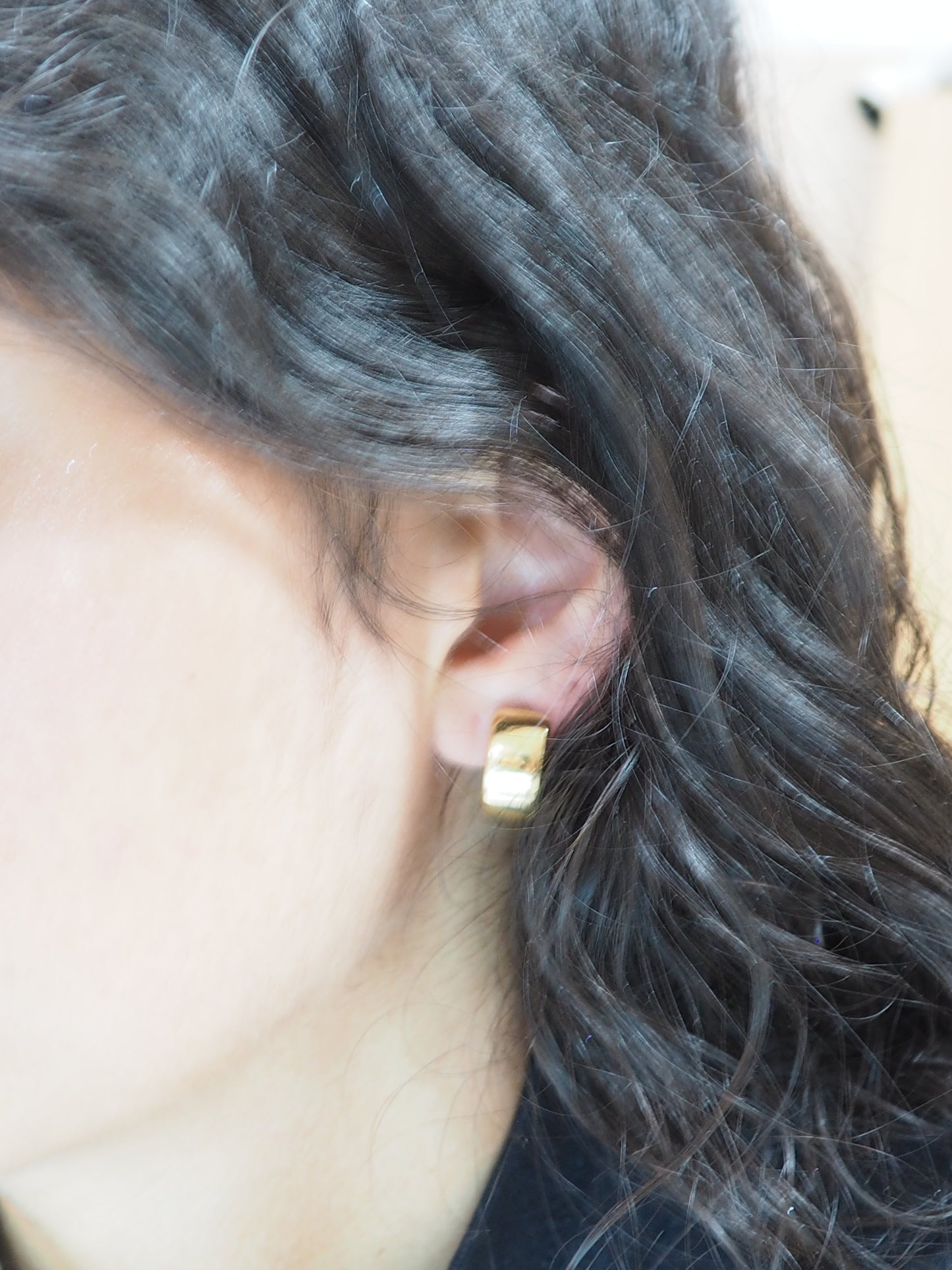 Boucles d'oreilles créoles en or jaune