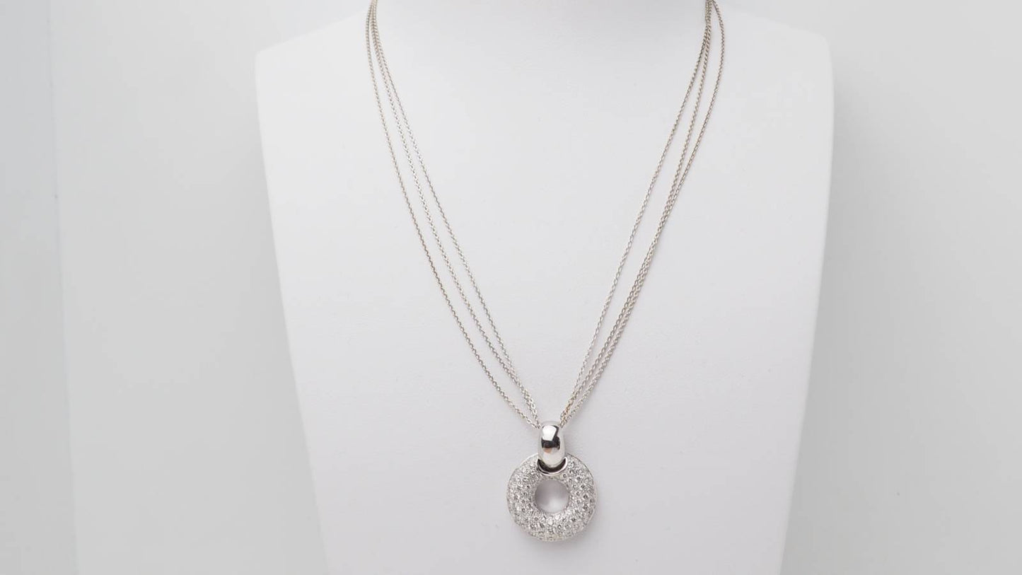 Collier en or blanc et diamants
