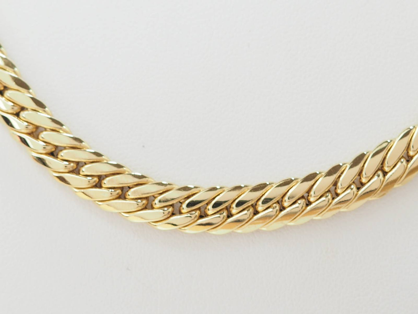 Collier maille anglaise en or jaune