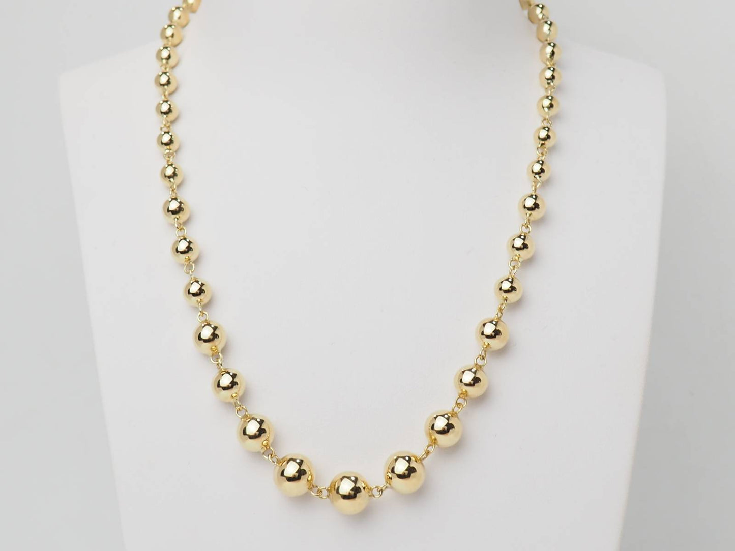 Collier marseillais boules en chute en or jaune