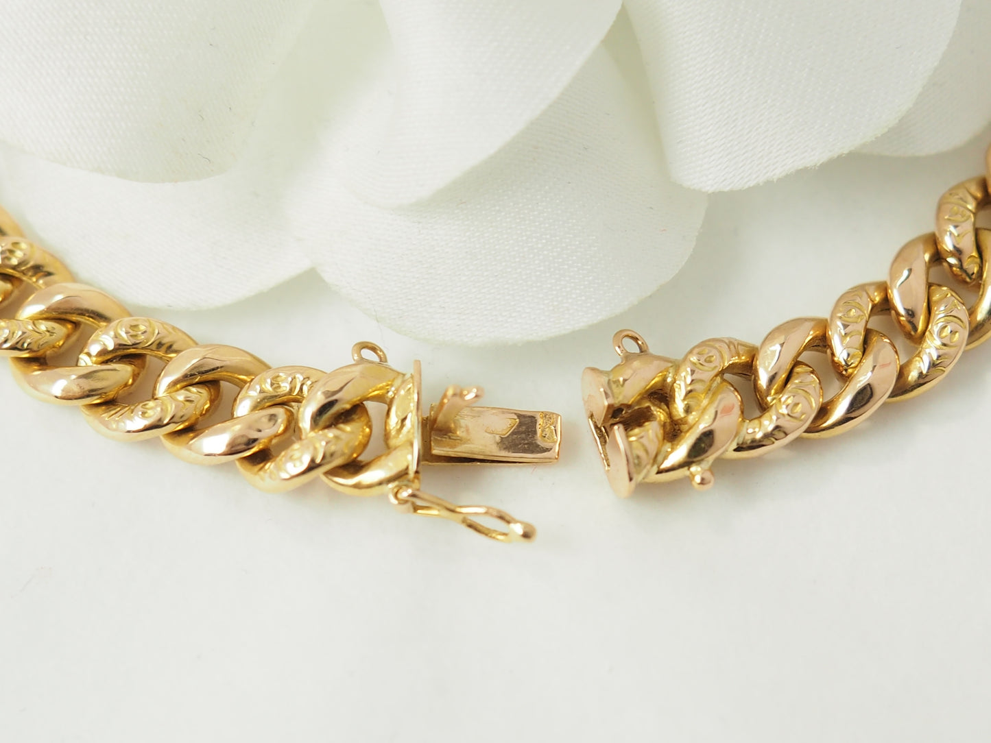 Collier maille gourmette en or jaune