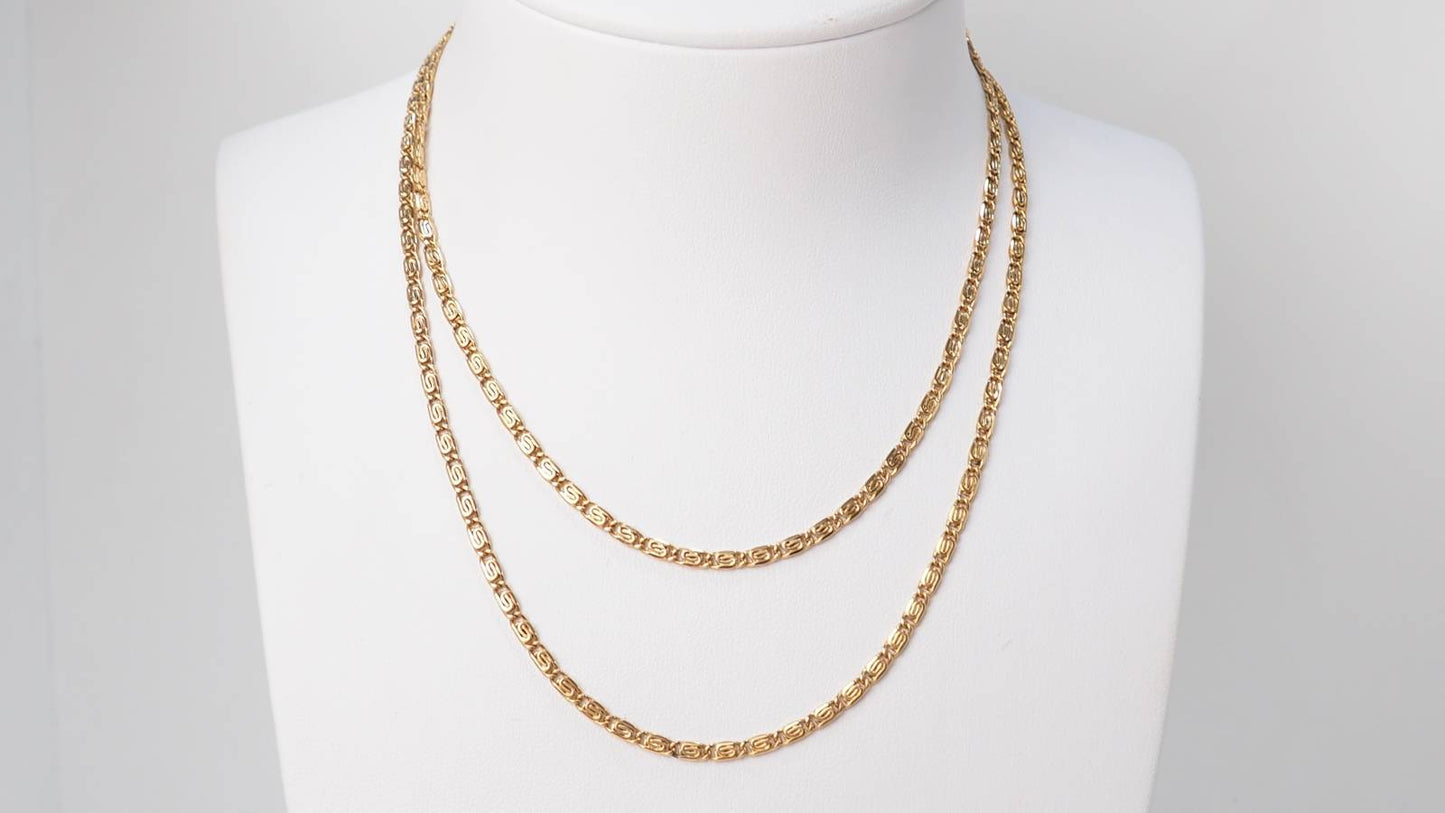 Collier maille plate