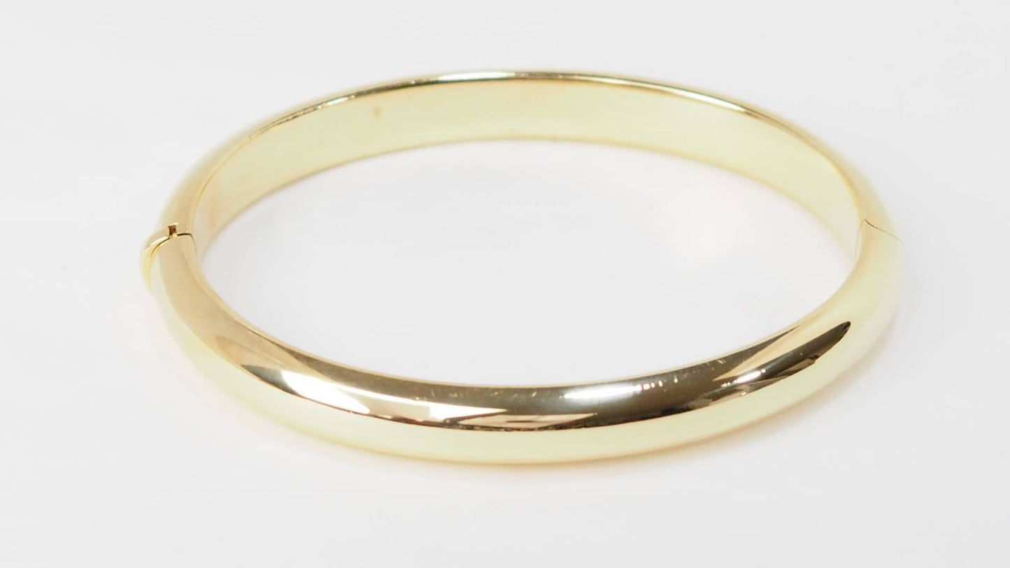 Bracelet jonc ouvrant en or jaune d'occasion