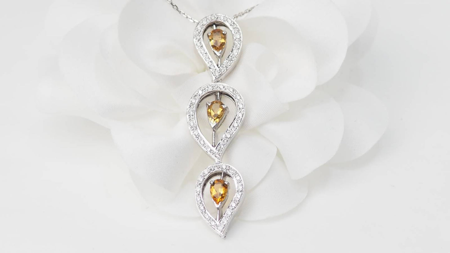 Collier en citrine