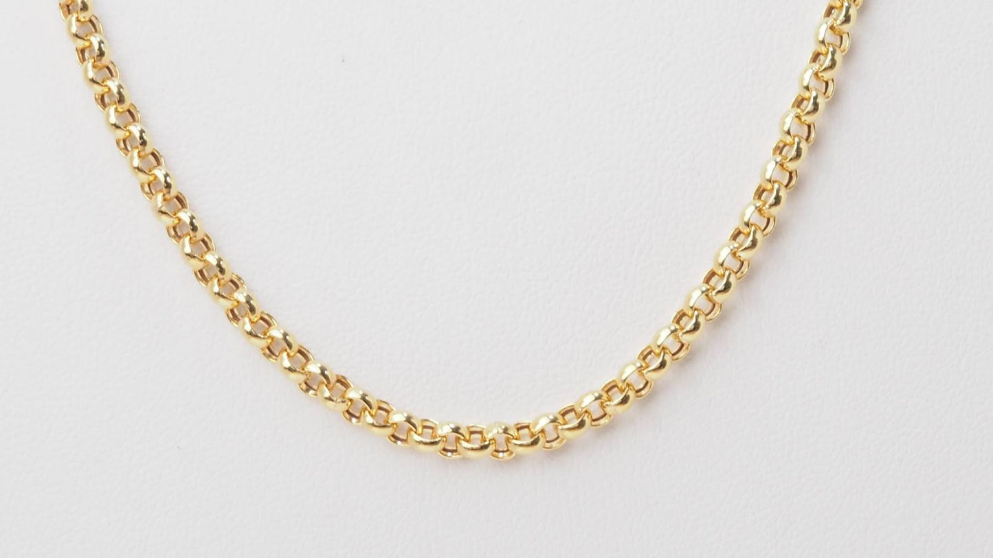 Chaine jaseron en or jaune