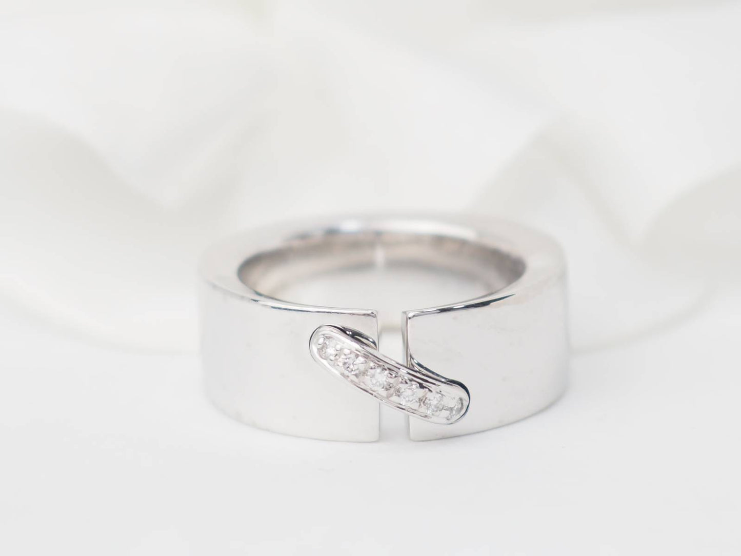 Bague Chaumet Lien en or blanc et diamants