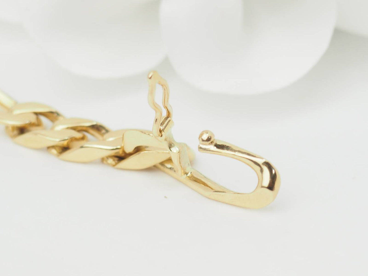 Bracelet vintage chaine maille figaro alternée 1/3