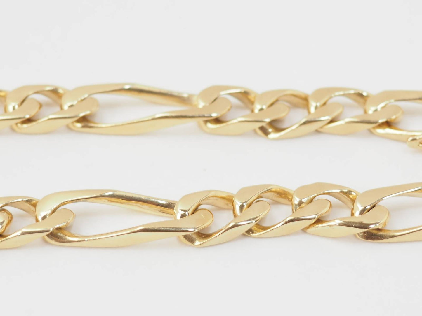 Bracelet vintage chaine maille figaro alternée 1/3