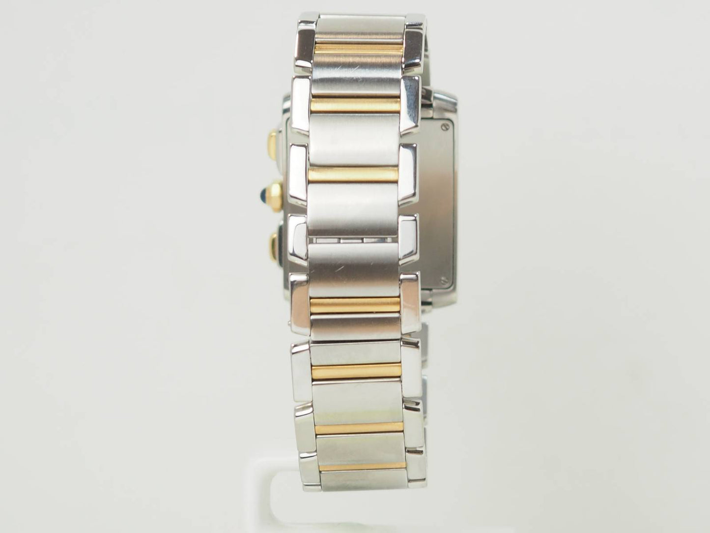 Montre Cartier Tank Française GM en or et acier