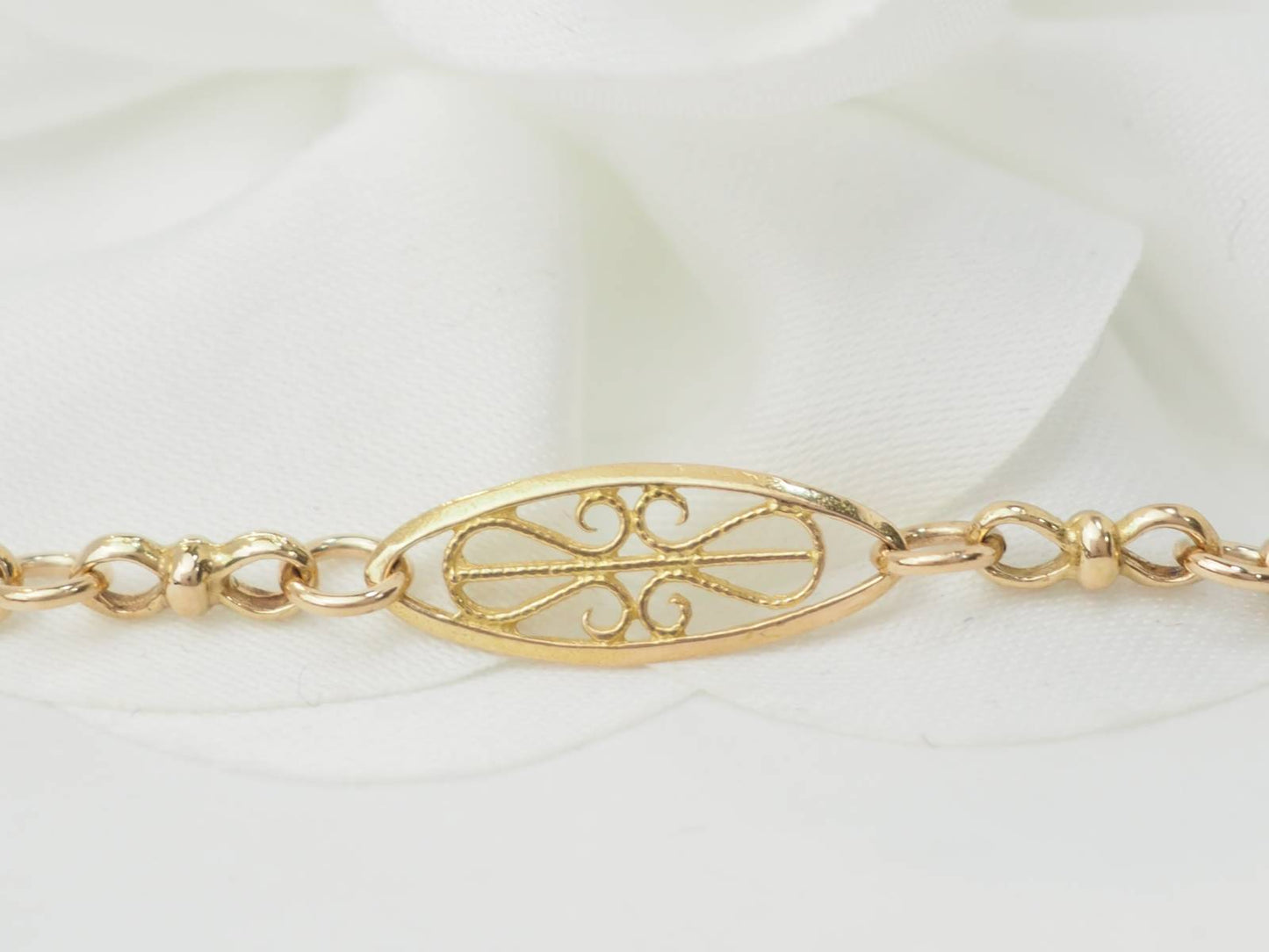 Bracelet ancien filigrane en or jaune