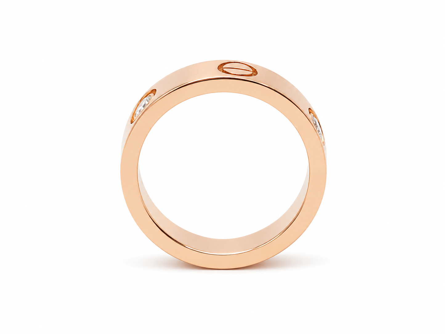 Alliance Cartier LOVE en or rose 18 carats et 3 diamants