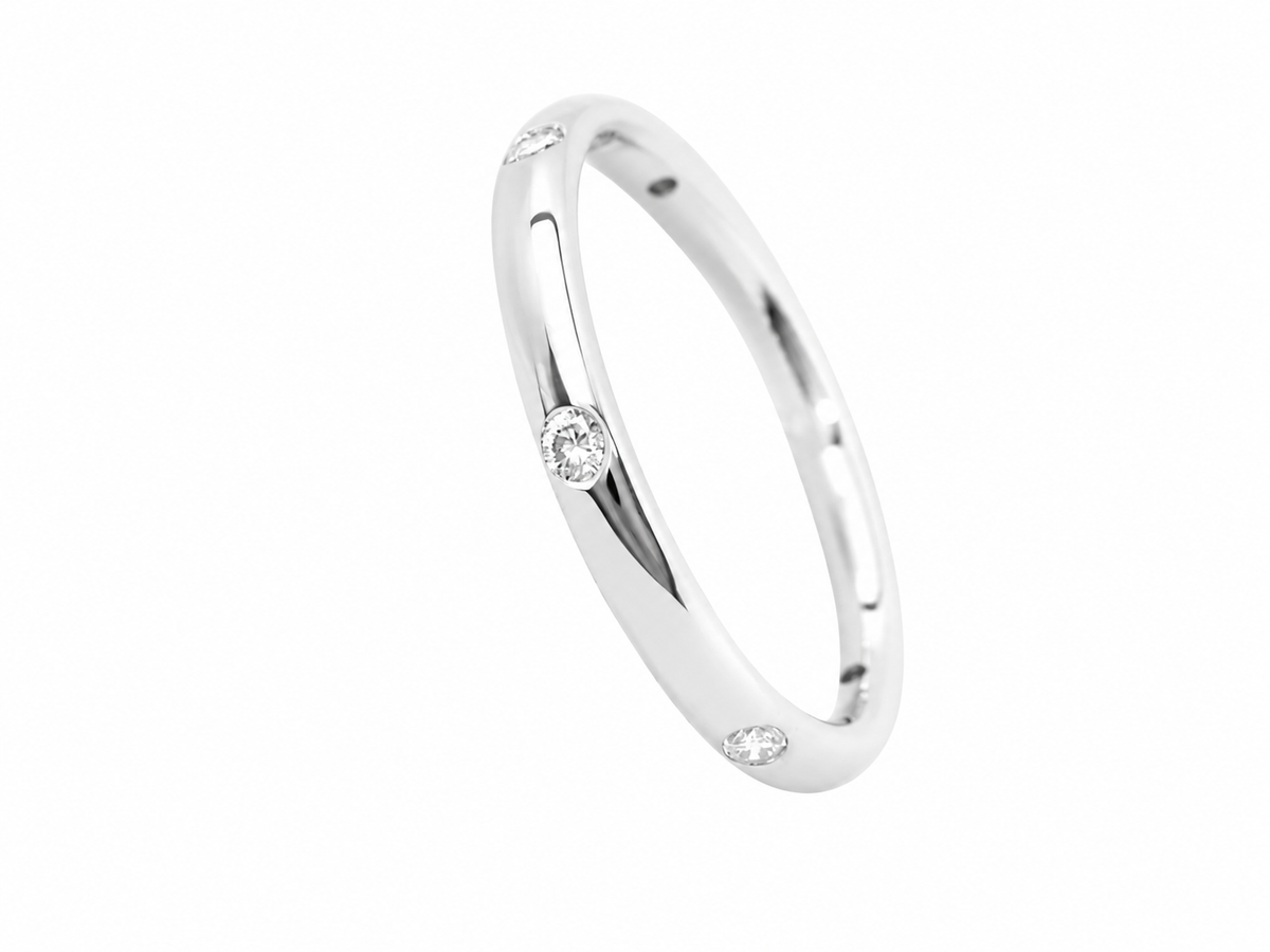 Alliance Pomellato Lucciole en or blanc 18 carats et diamants 0,13 ct
