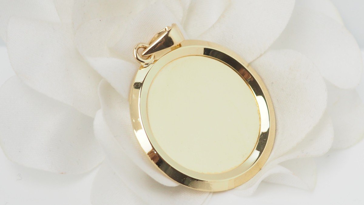 Médaille d'Amour Augis En Or Jaune Diamants