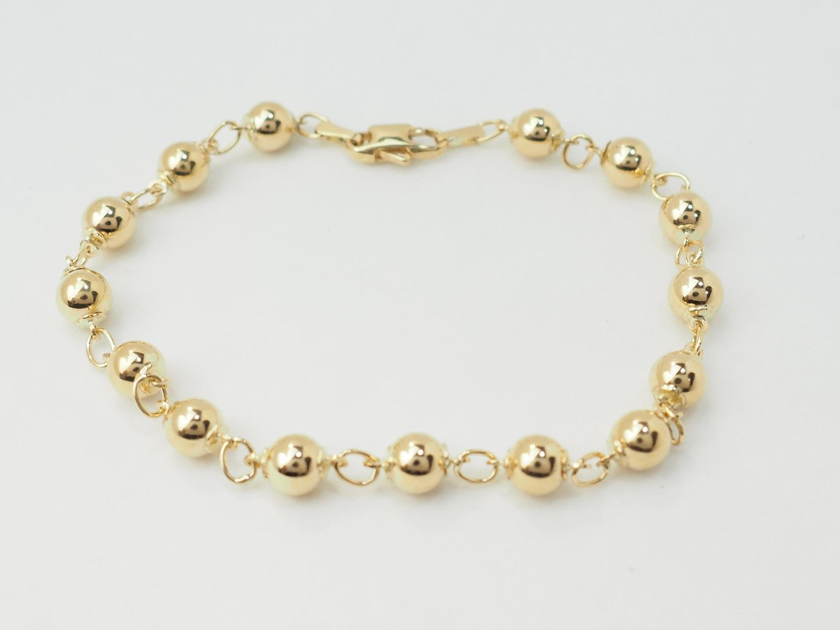 Bracelet marseillais boules en or jaune