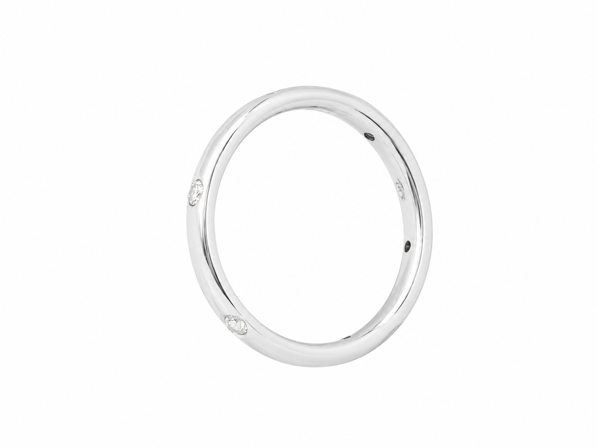 Alliance Pomellato Lucciole en or blanc 18 carats et diamants 0,13 ct