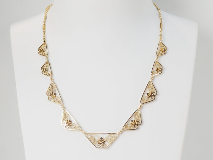 Collier draperie Fin XIXème