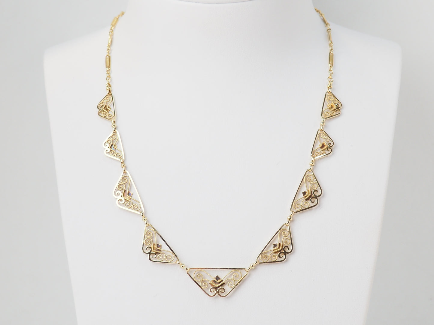 Collier draperie Fin XIXème