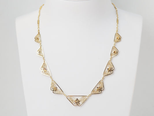 Collier draperie Fin XIXème