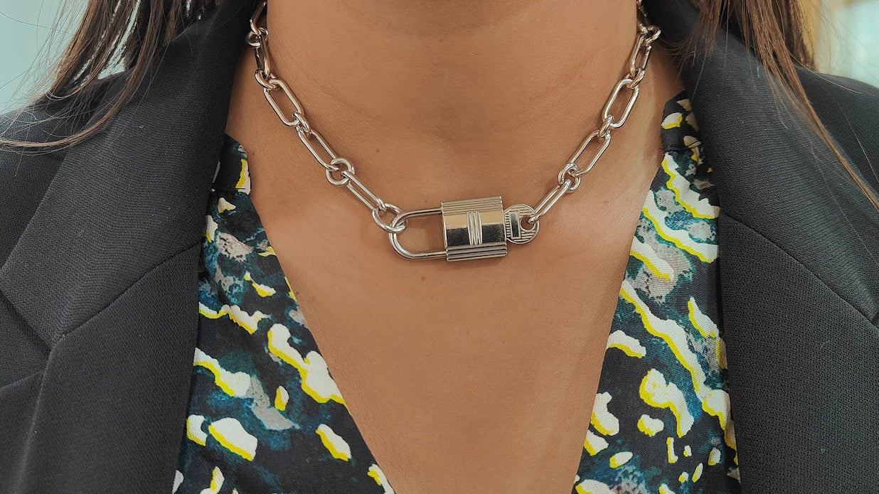 Bracelet Hermès AlphaKelly GM en argent