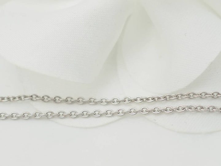 Collier solitaire en or blanc et diamant 0.70ct