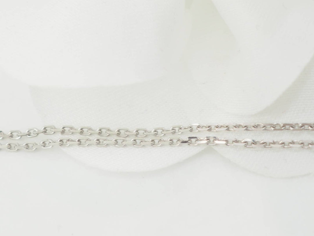 Collier solitaire en or blanc et diamant 0.77ct