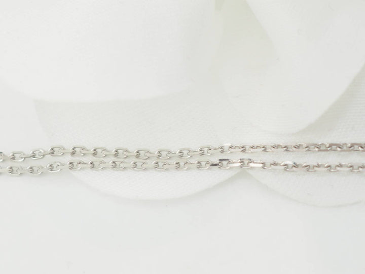 Collier solitaire en or blanc et diamant 0.77ct