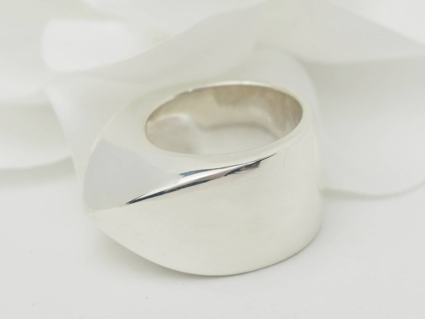 Bague Hermès vintage Palmyre en argent