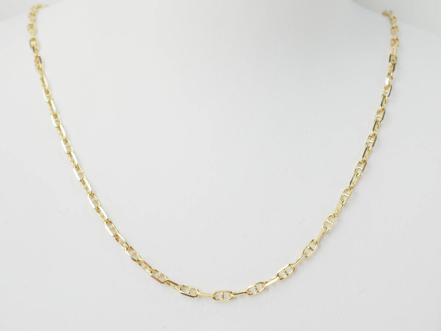 Collier maille marine en or jaune