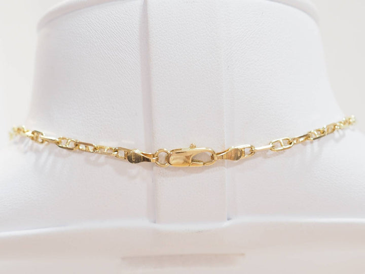 Collier maille marine en or jaune
