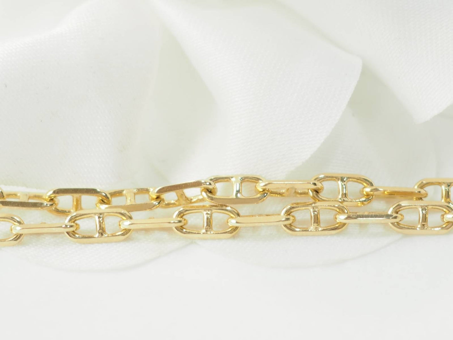 Collier maille marine en or jaune