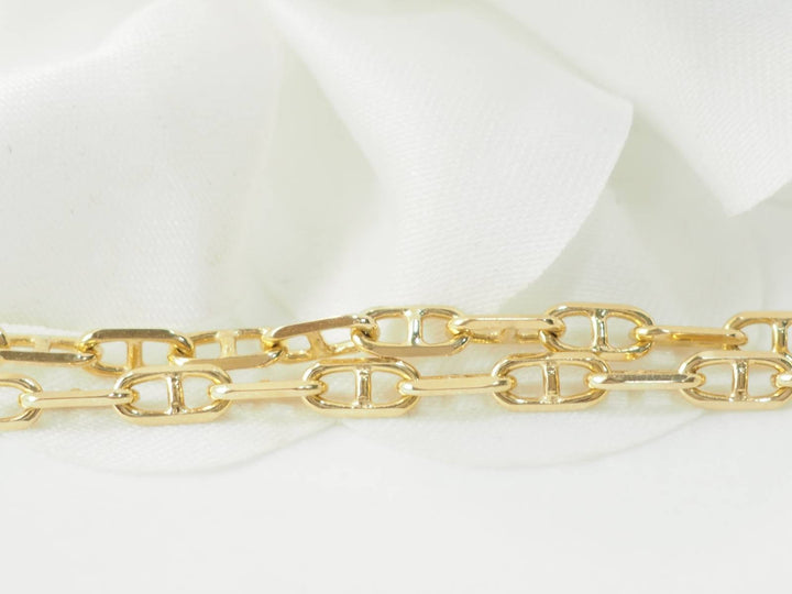 Collier maille marine en or jaune