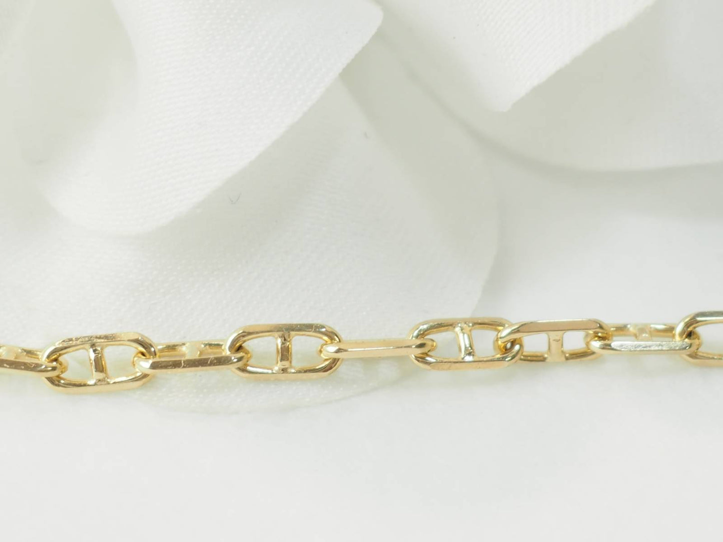 Collier maille marine en or jaune