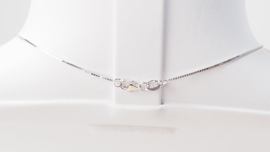Collier en or blanc et diamants