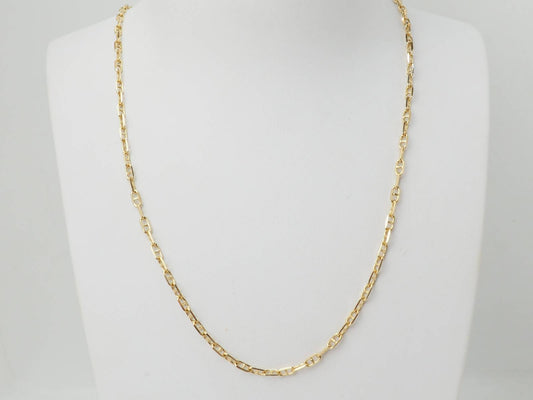 Collier maille marine en or jaune