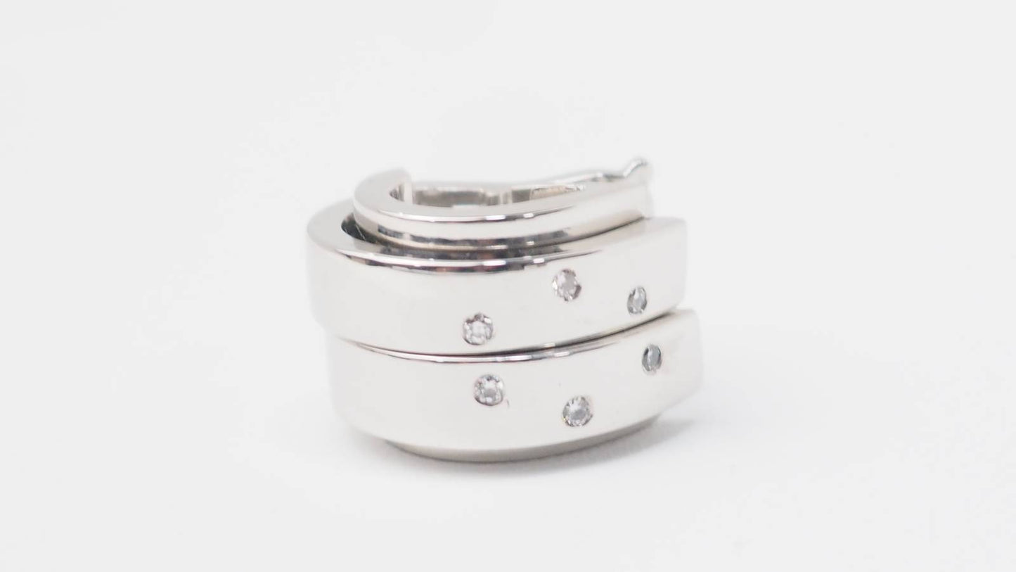 Boucles d'oreilles Piaget Possession en or blanc et diamants