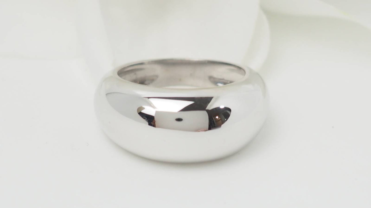 Bague jonc en or blanc