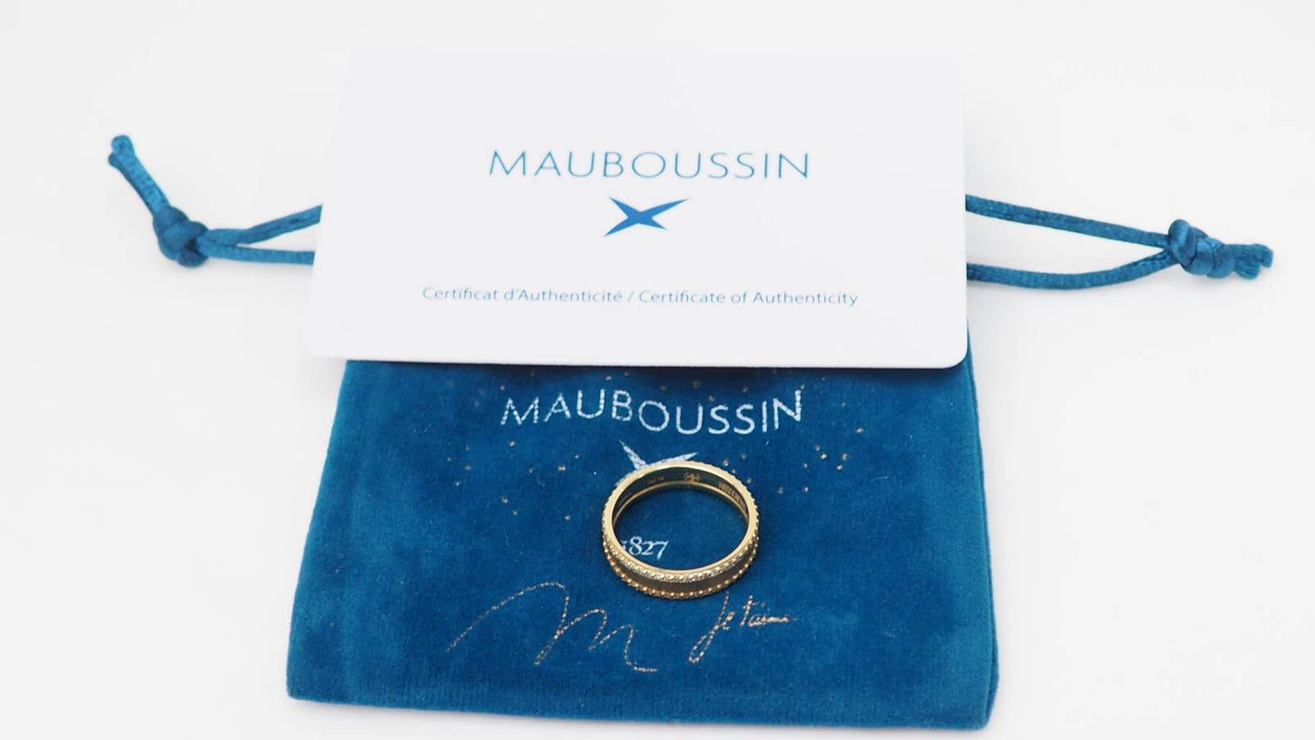 Bague Mauboussin "La vie Parisienne" or jaune et diamants
