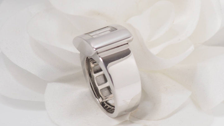 Bague Chopard Happy Diamonds en or blanc et diamants