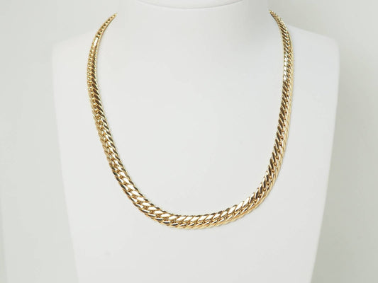 Collier maille anglaise en or jaune