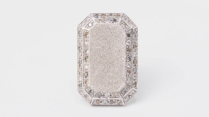 Bague Carolina BUCCI en or blanc et diamants