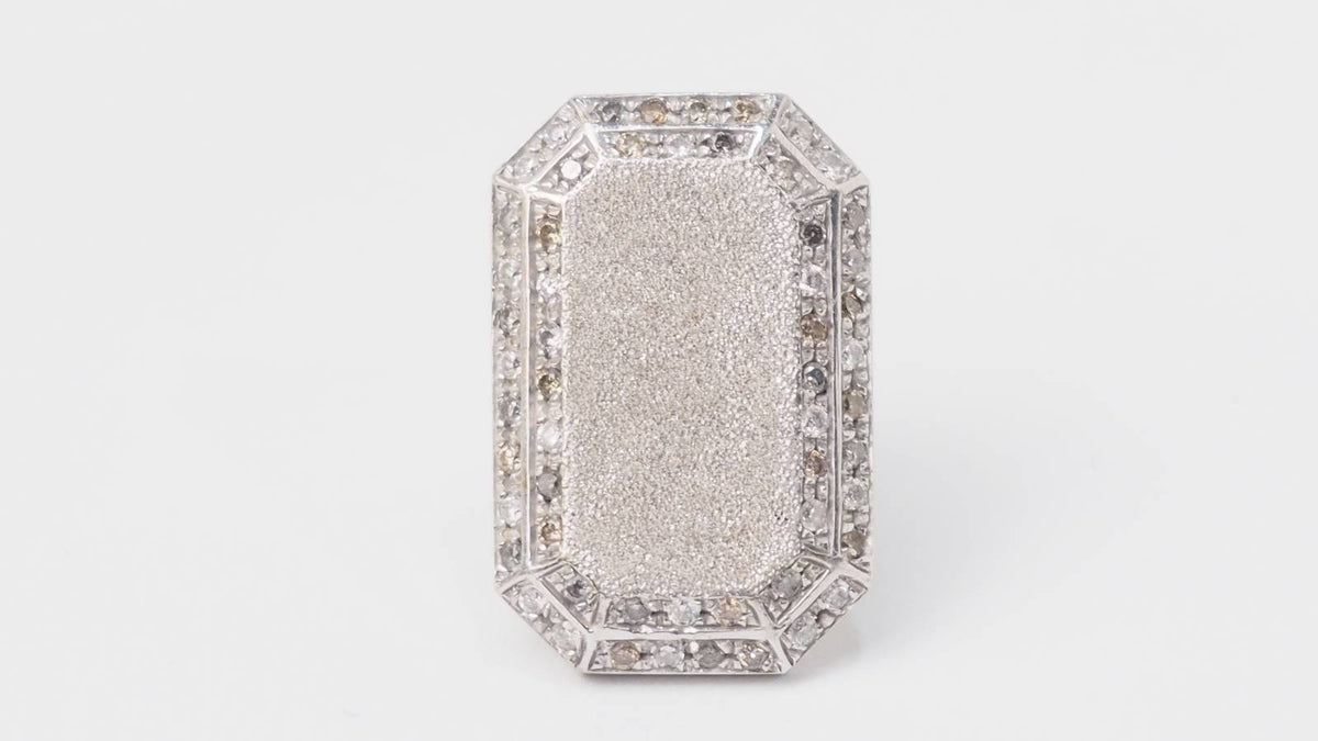 bague Carolina Bucci en or blanc et diamants
