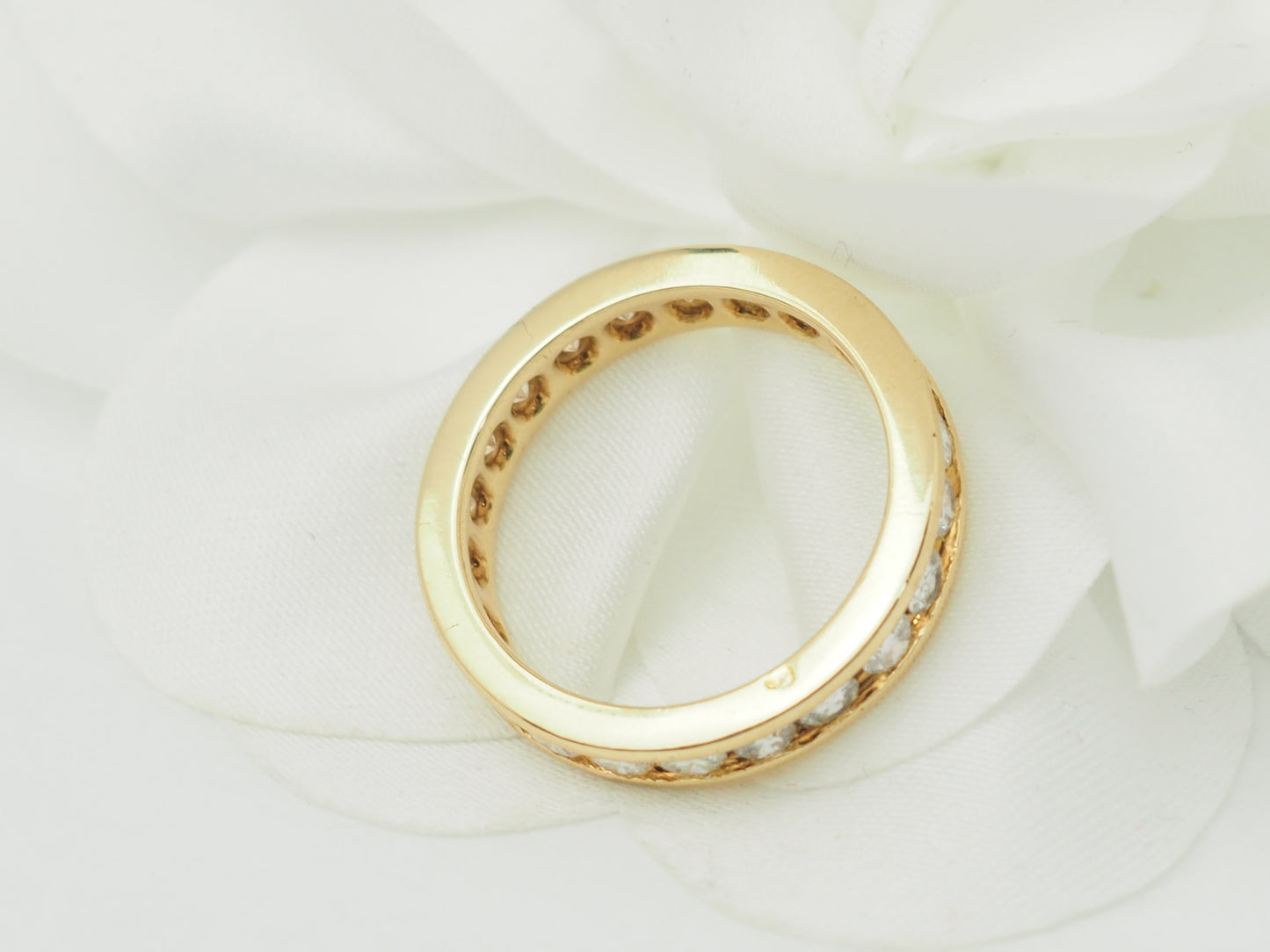 Alliance tour complet en or jaune et diamants 1,32ct