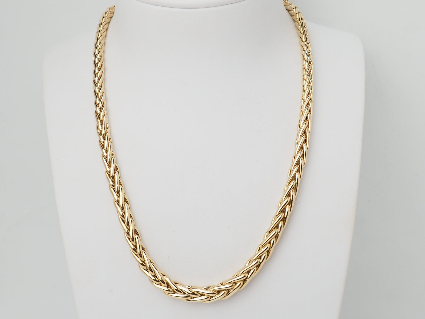 Collier maille palmier en or jaune