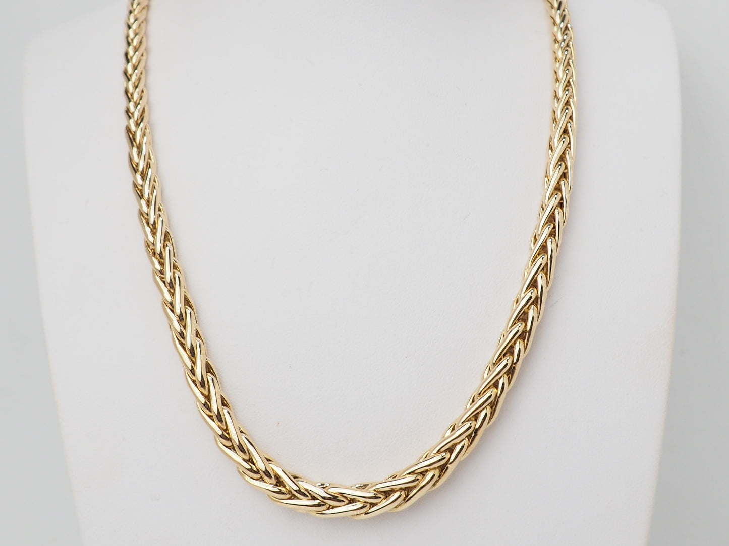 Collier maille palmier en or jaune