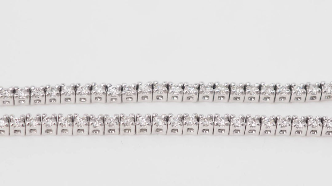 Collier rivière en or blanc et diamants