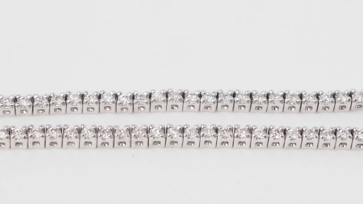 Collier rivière en or blanc et diamants