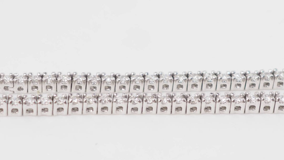 Collier rivière en or blanc et diamants