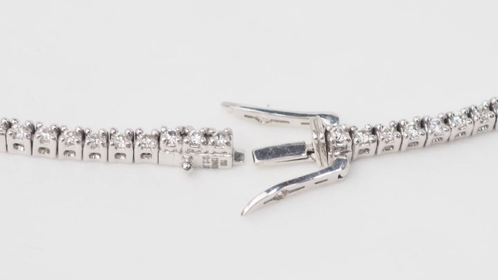 Collier rivière en or blanc et diamants